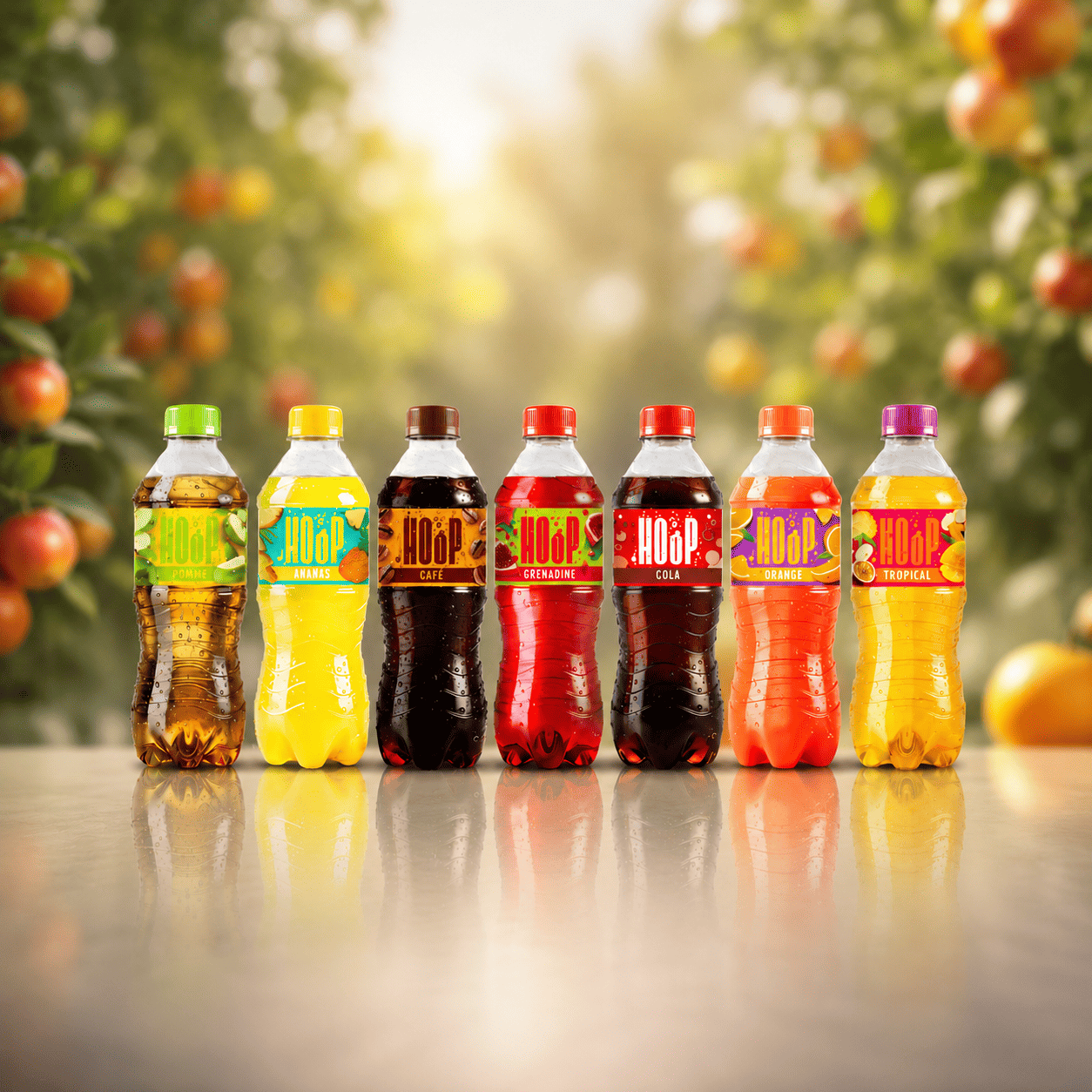 HOOP Soft Drinks range